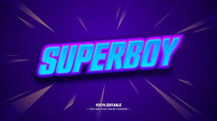 super boy text style