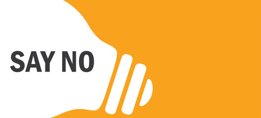 Say no in lamp background illustration
