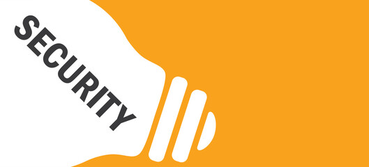 Security in lamp background illustration