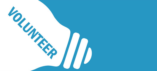 volunteer in lamp background illustration