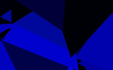 Dark BLUE vector backdrop with lines, triangles.