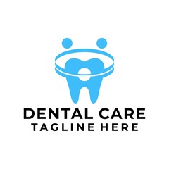 Modern Dental Care Logo Vector