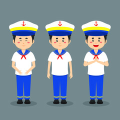 Sailor Character with Various Expression