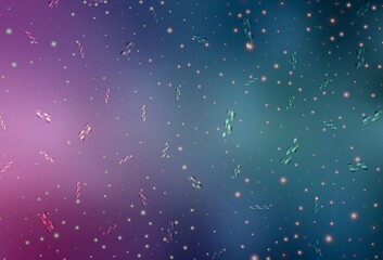 Light Blue, Red vector background in Xmas style.