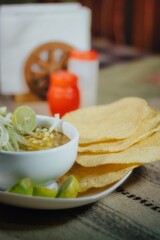 Plate of Mexican Pozolillo