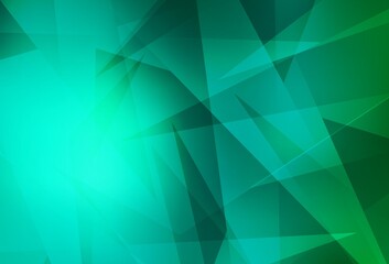 Light Green vector layout with lines, triangles.