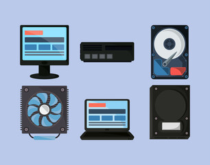 computer hardware icons