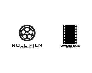 Set of Filmstrip Logo Template Vector Illustration Design