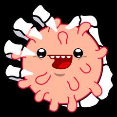 Hand Crushing Corona Virus, 