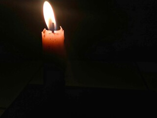 candle in the dark
