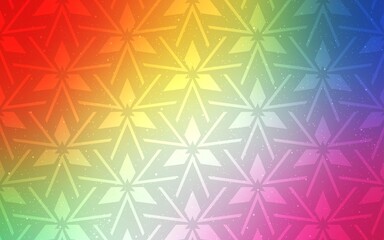 Light Multicolor vector background with triangles.