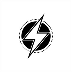 Light Bolt Icon, Lightening Strike Icon