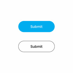 Submit Button Icon Vector in Flat Style