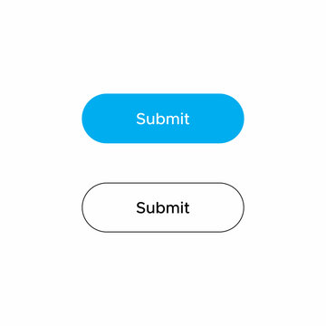 Submit Button Icon Vector in Flat Style