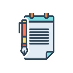 Color illustration icon for trusts
