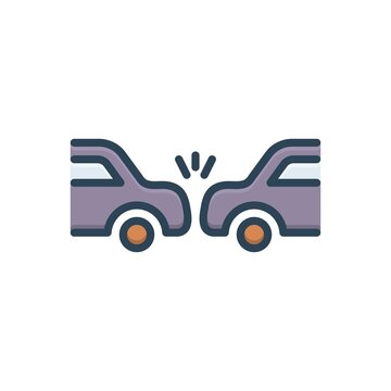 Color illustration icon for occurring