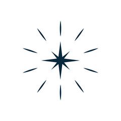 Excellence star icon design isolated on white background