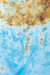 Rusty abstract old blue painted  scratched texture background.
