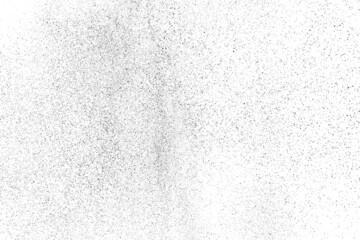 Distressed black texture. Dark grainy texture on white background. Dust overlay textured. Grain noise particles. Rusted white effect. Grunge design elements. Vector illustration, EPS 10.