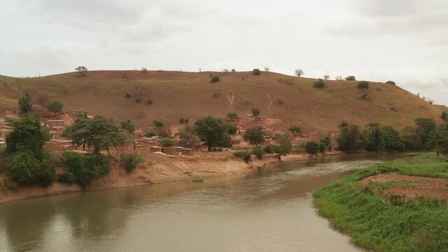 Flying over the Keve River, Angola, Africa 3