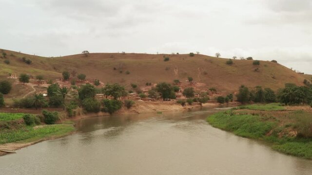 Flying over the Keve River, Angola, Africa 2