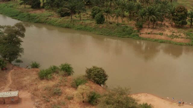 Flying over the Keve River, Angola, Africa 10