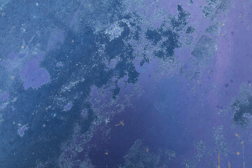 purple blue Old painted  rust scratched texture background