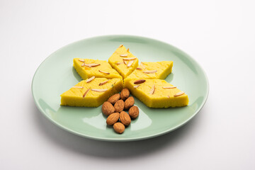Badam Barfi or Almond Burfi