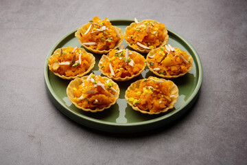 Gajar Halwa canape Tart