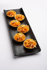 Gajar Halwa canape Tart
