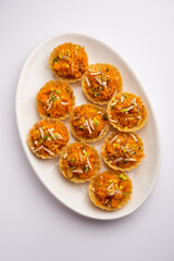 Gajar Halwa canape Tart