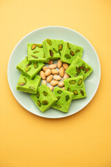 Pista Barfi or Pistachio Barfee