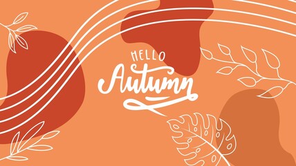 Autumn background with leaves. Can be used for poster, banner, flyer, invitation, website or greeting card. Vector illustration