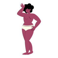 afro woman breast cancer survivor