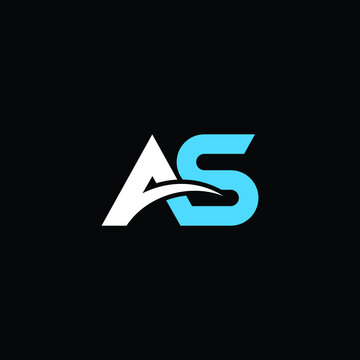 SA or AS abstract outstanding professional business awesome artistic branding company different colors illustration logo