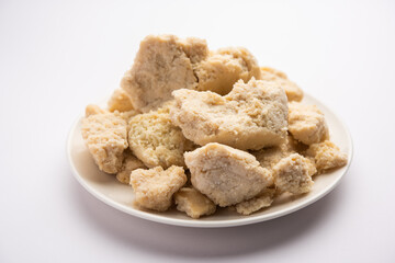 Raw Khoa, Khua, khoya, or mawa is a thickened Milk