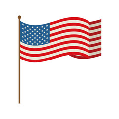 Fototapeta premium usa flag waving