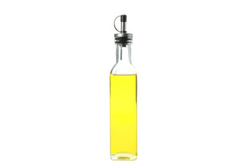 Blank bottle of oil isolated on white background