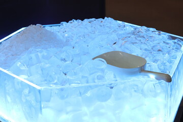 the cube ice from ince making machine