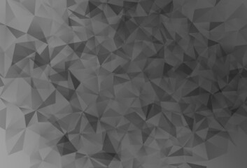 Light Gray vector triangle mosaic template.