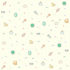 Vector illustration of a cute Car parts and car service. Collection of speed meter, electric car, EV charging, station, energy, battery, oil and other elements. Isolated on beige.