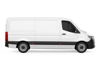 Delivery Van Isolated