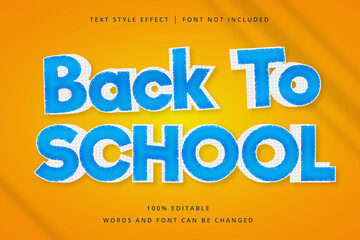 Back to School Editable Text Effect