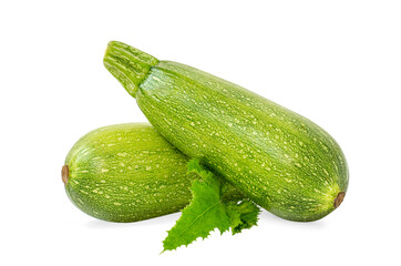 Zucchini isolated on a white background