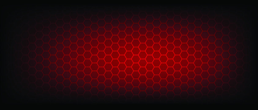 Abstract red beehive raster background plate icon. Honeycomb bees hive cells pattern. Vector hexagon cell signs.