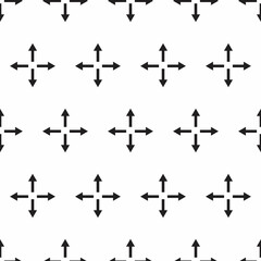 Seamless abstract geometric arrow pattern. Vector.
