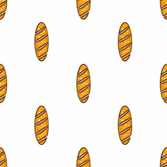 Obraz premium seamless pattern bread design