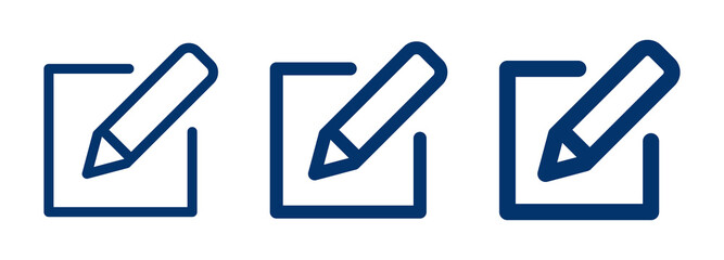 Edit icon set. Pen vector illustration