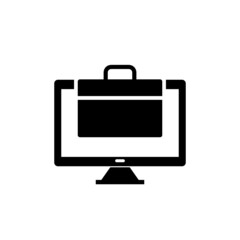 Working icon isolated on white background