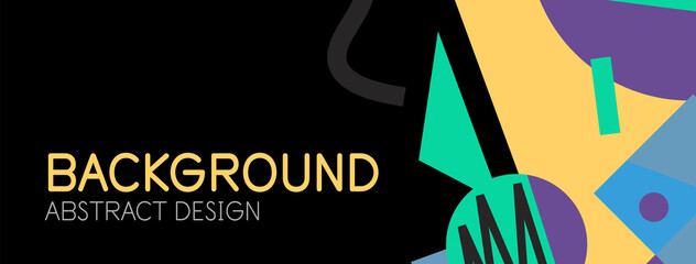 Abstract background with blocks, lines, geometric shapes. Techno or business concept for wallpaper, banner, background, landing page